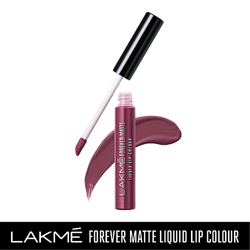 Lakme Forever Matte Liquid Lip Colour - Mauve Ecstasy, 5.6 ml  