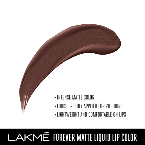Lakme Forever Matte Liquid Lip Colour - Brown Espresso, 5.6 ml  