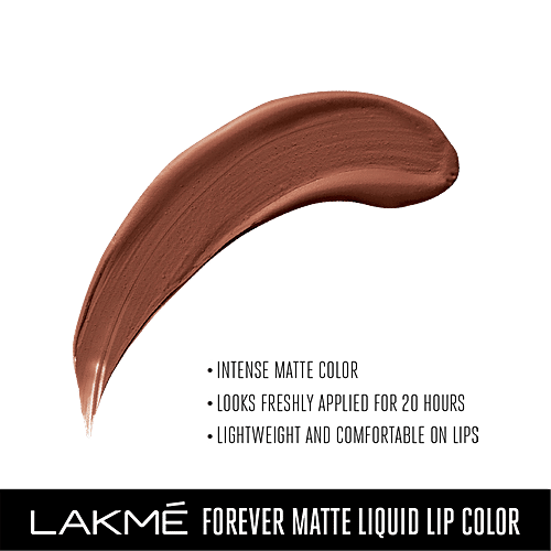 Lakme Forever Matte Liquid Lip Colour - Nude Twist, 5.6 ml  