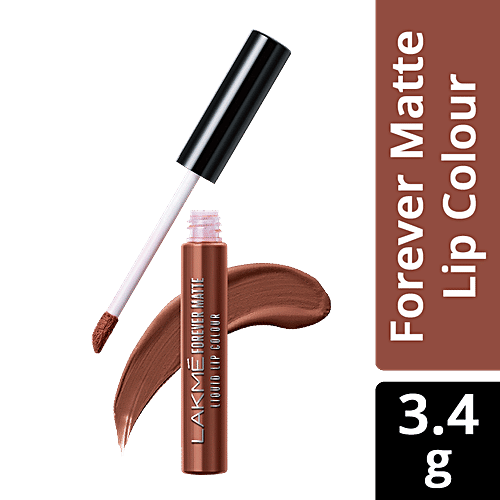 Lakme Forever Matte Liquid Lip Colour - Nude Twist, 5.6 ml  