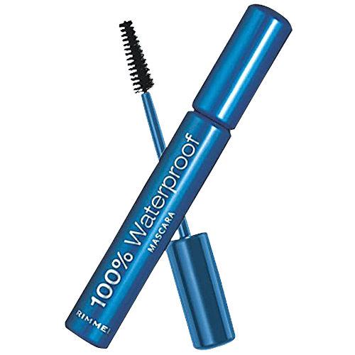 Rimmel London 100% Waterproof Mascara - 001 Black, 8 ml