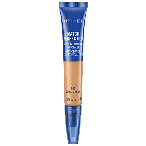 Rimmel London Match Perfection Skin Tone Adapting Concealer - 040 Classic Beige, 7 ml