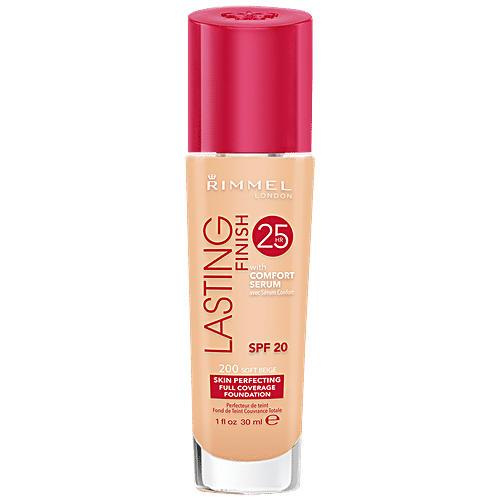 Rimmel London Lasting Finish 25 Hour Full Coverage Foundation - 300, Sand, 30 ml  