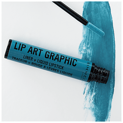 Buy Rimmel London Lip Art Graphic 2In1 Liquid Lipstick & Lip Liner