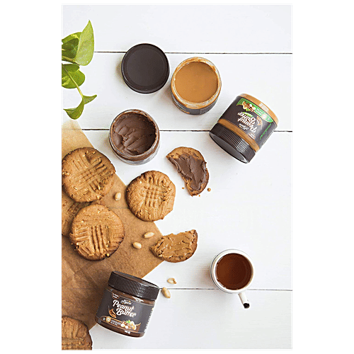 Alpino Honey Natural Peanut Butter - Crunch, Gluten Free, Vegan, 400 g  
