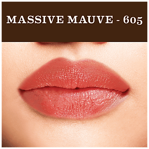 Soultree Ayurvedic Lipstick - Massive Mauve 605, 4 g  Lead Free, Mineral Oil Free