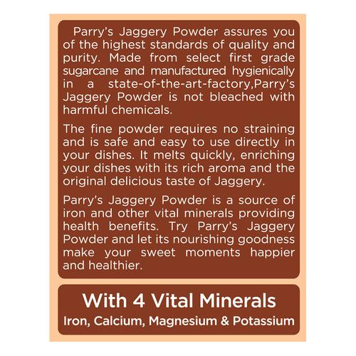 Parry's jaggery powder PP, 500 g  Rich in 4 Vital Minerals, Naturally Trans Fat Free