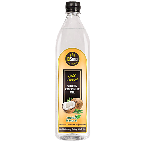 Disano Cold Pressed Virgin Coconut Oil, 250 ml  No Mineral Oil