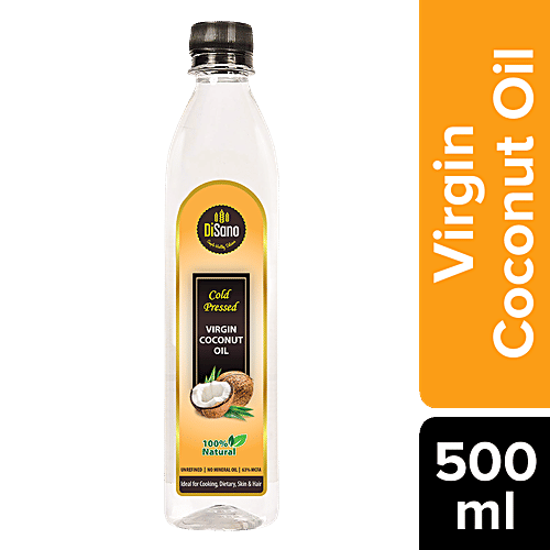 Disano Cold Pressed Virgin Coconut Oil, 500 ml  
