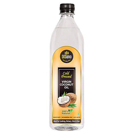 Disano Cold Pressed Virgin Coconut Oil, 1 L  No Mineral Oil