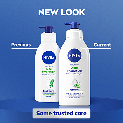Nivea Aloe Hydration Body Lotion, 600 ml  48h Refreshing Moisture Care