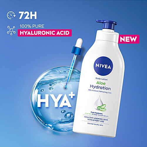 Nivea Aloe Hydration Body Lotion, 600 ml  48h Refreshing Moisture Care