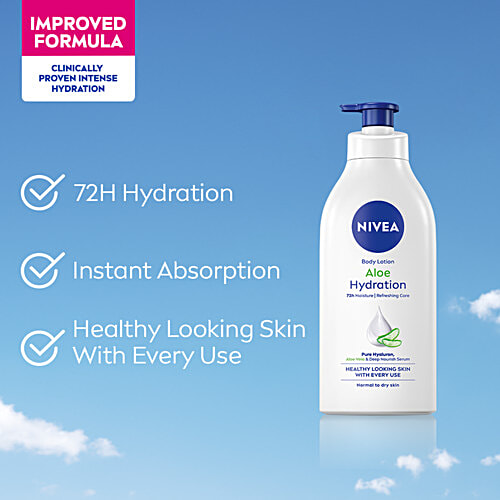Nivea Aloe Hydration Body Lotion, 600 ml  48h Refreshing Moisture Care