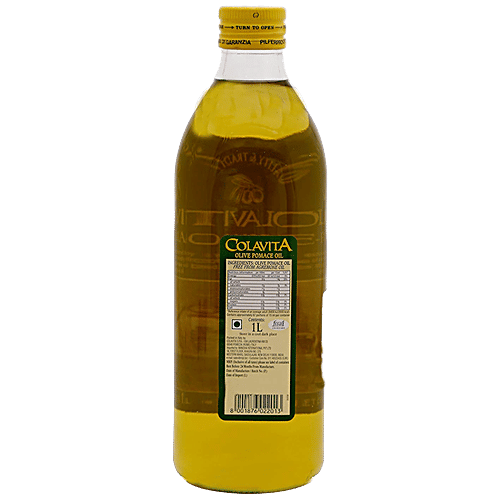 Colavita Authentic Italian Olive Pomace Oil, 1 L Glass Bottle 