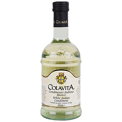 Colavita White Italian Condiment (Balsamic Vinegar), 500 ml Glass Jar Zero Fat