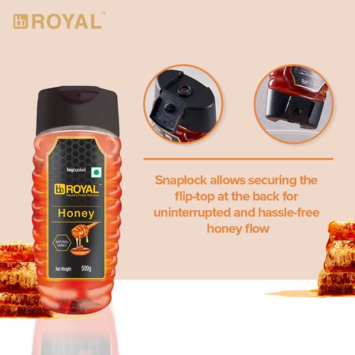 BB Royal 100% Pure Honey, 500 g Squeezy Bottle 