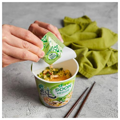 NONGSHIM Soon Veggie Cup Noodle Soup - Gourmet Mild, 67 g Cup 