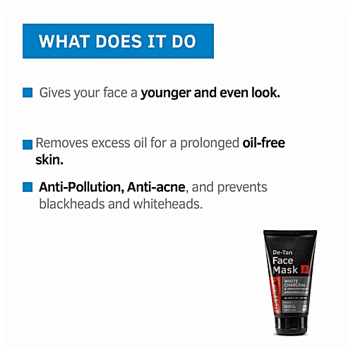 USTRAA De-Tan Face Mask For Men - Oil Control, 125 g  