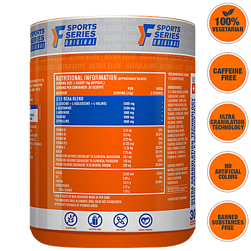 Buy FAST&UP BCAA with Arginine, Glutamine & Muscle Activation Boosters