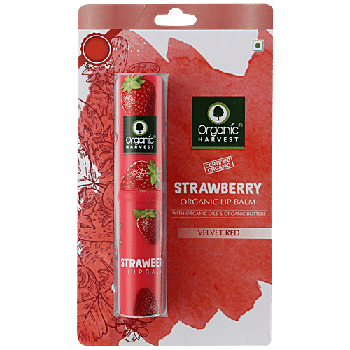 Organic Harvest Lip Balm - Strawberry, 3 g  
