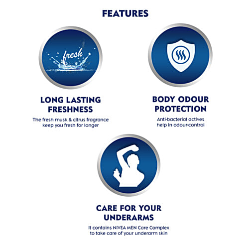 Nivea Fresh Boost Deodorant - 48h Long Lasting Freshness With Fresh Musk Scent, 200 ml  48h Long lasting Freshness