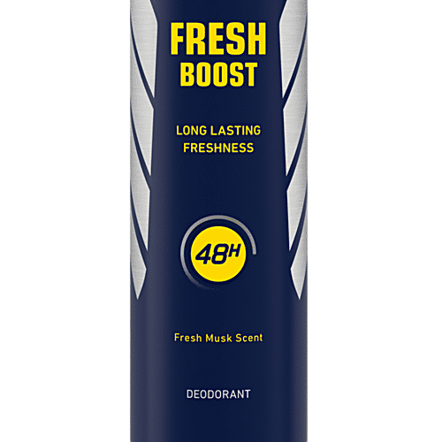 Nivea Fresh Boost Deodorant - 48h Long Lasting Freshness With Fresh Musk Scent, 200 ml  48h Long lasting Freshness