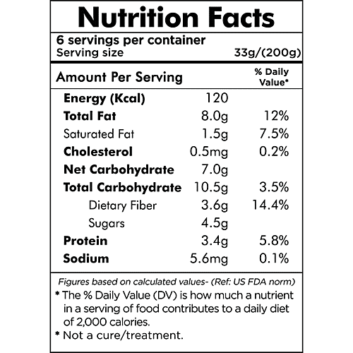 D-Alive Organic Almond Cashew Praline - Sugar-Free, Gluten-Free,, 200 g  