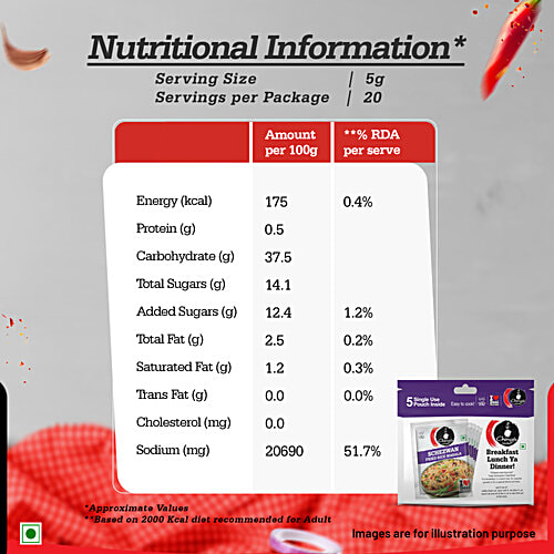 Ching's Secret Schezwan Fried Rice Masala, Cooks In 4-5 Mins, 100 g Zero Trans Fat