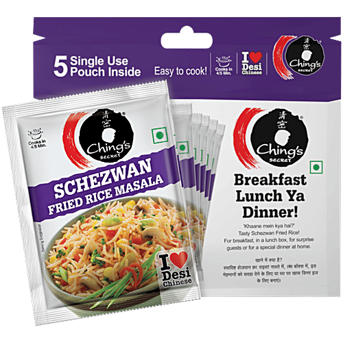Ching's Secret Schezwan Fried Rice Masala, Cooks In 4-5 Mins, 100 g Zero Trans Fat