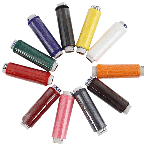 Se7en Sewings Threads, 10 pcs (Get 1 pc Free) Vibrant Colours
 Durable Threads