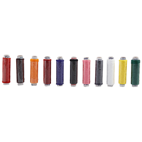 Se7en Sewings Threads, 10 pcs (Get 1 pc Free) Vibrant Colours
 Durable Threads