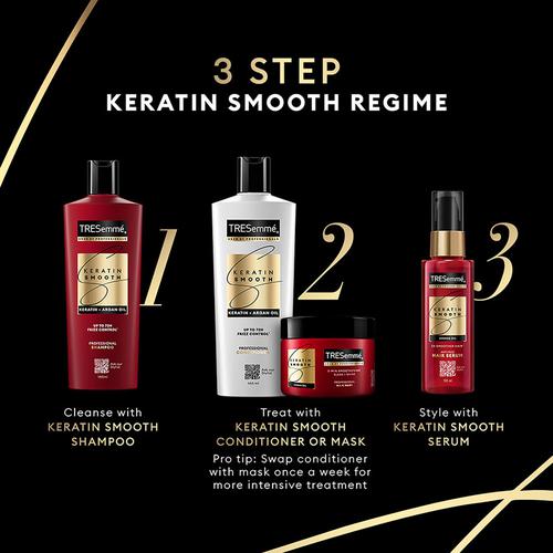 Tresemme Keratin Smooth Conditioner, 335 ml  Up To 100% Smoother Shiny Hair