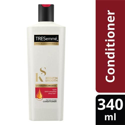 Buy TRESemme Keratin Smooth Pro Collection Conditioner - Keratin & Argan  Oil, Upto 100% Smoother Shiny Hair Online at Best Price of Rs 395 -  bigbasket