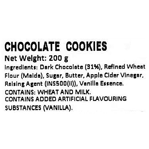 Buy The Baker's Dozen Dark Chocolate Cookies Online at Best Price of Rs