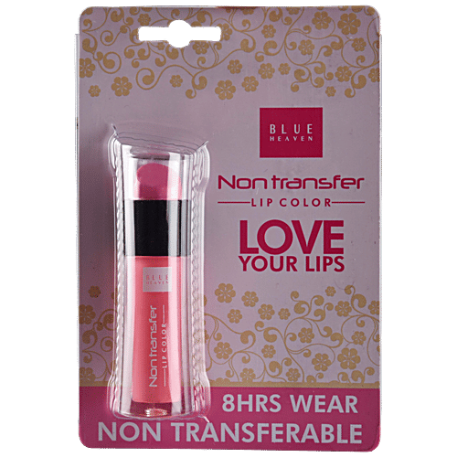 Blue Heaven Non Transfer Lip Colour - Pink Tease 07, 2.8 ml  