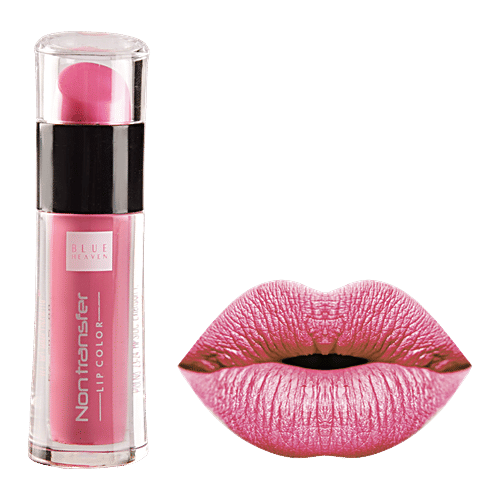 Blue Heaven Non Transfer Lip Colour - Pink Tease 07, 2.8 ml  