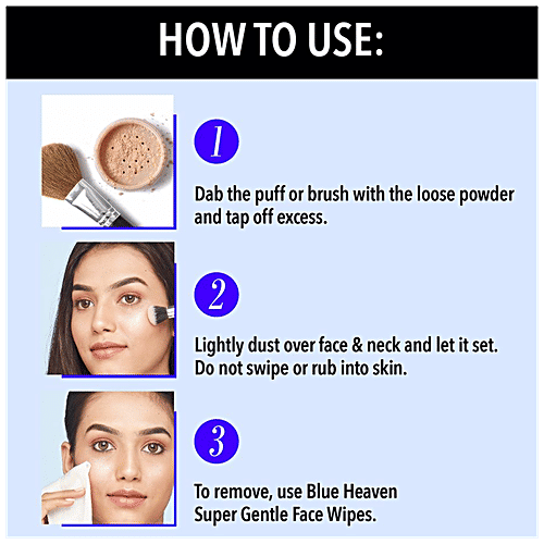 Blue Heaven Flawless Finishing Powder, 20 g Natural
