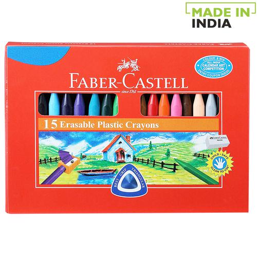 Faber castell Plastic Crayons, 15 pcs