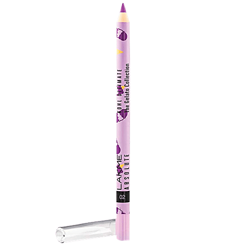 Lakme Absolute Kohl Ultimate - The Gelato Collection, 02 Blackcurrant, 1.2 g  