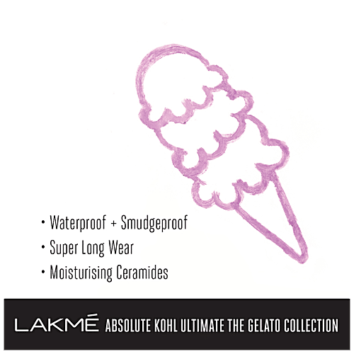 Lakme Absolute Kohl Ultimate - The Gelato Collection, 02 Blackcurrant, 1.2 g  