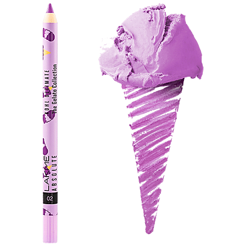 Lakme Absolute Kohl Ultimate - The Gelato Collection, 02 Blackcurrant, 1.2 g  