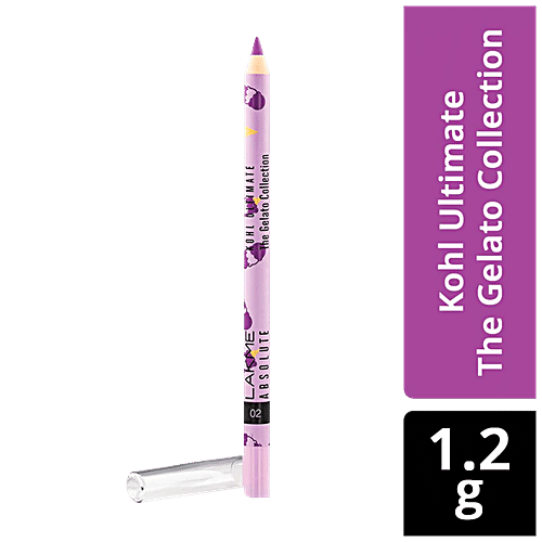 Lakme Absolute Kohl Ultimate - The Gelato Collection, 02 Blackcurrant, 1.2 g  