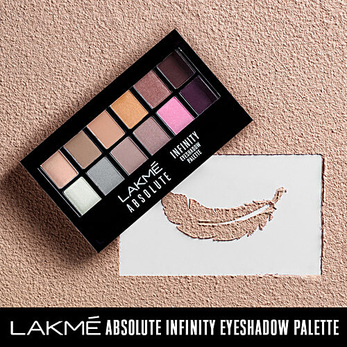 Lakme Absolute Infinity Eye Shadow Palette - Soft Nudes, 12 g  
