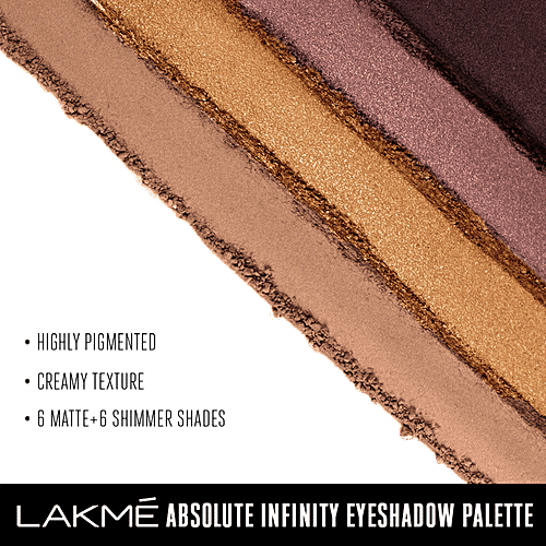 Lakme Absolute Infinity Eye Shadow Palette - Soft Nudes, 12 g  