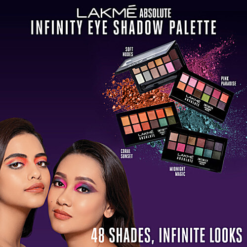 Lakme Absolute Infinity Eye Shadow Palette - Soft Nudes, 12 g  