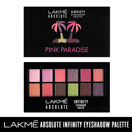 Lakme Absolute Infinity Eye Shadow Palette - Pink Paradise, 12 g  