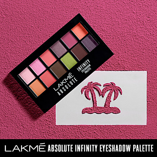 Lakme Absolute Infinity Eye Shadow Palette - Pink Paradise, 12 g  