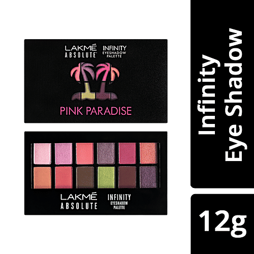 Lakme Absolute Infinity Eye Shadow Palette - Pink Paradise, 12 g  