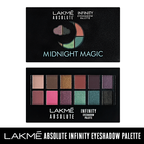 Lakme Absolute Infinity Eye Shadow Palette - Midnight Magic, 12 g  