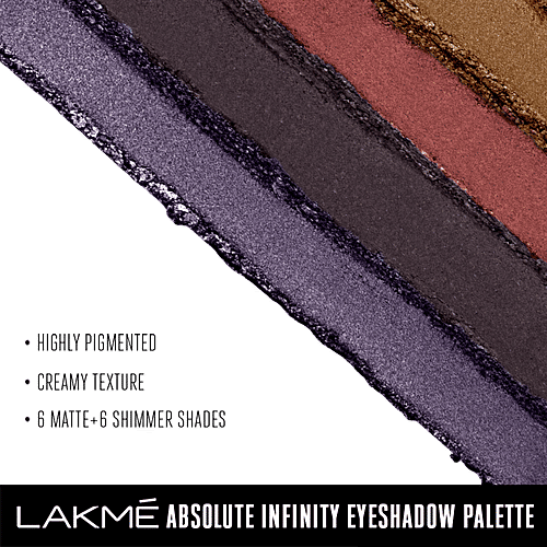 Lakme Absolute Infinity Eye Shadow Palette - Midnight Magic, 12 g  